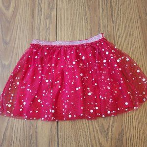 Red with Silver Holiday Tutu Shirt